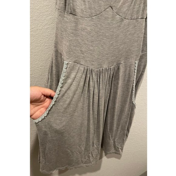 POL Babydoll Grey Mini Dress - Picture 3 of 4